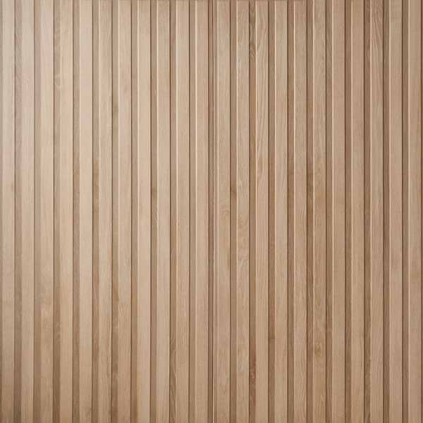 Nobu Ribbon Miel Brown 24x48 Wood Look Matte Fluted Porcelain Tile