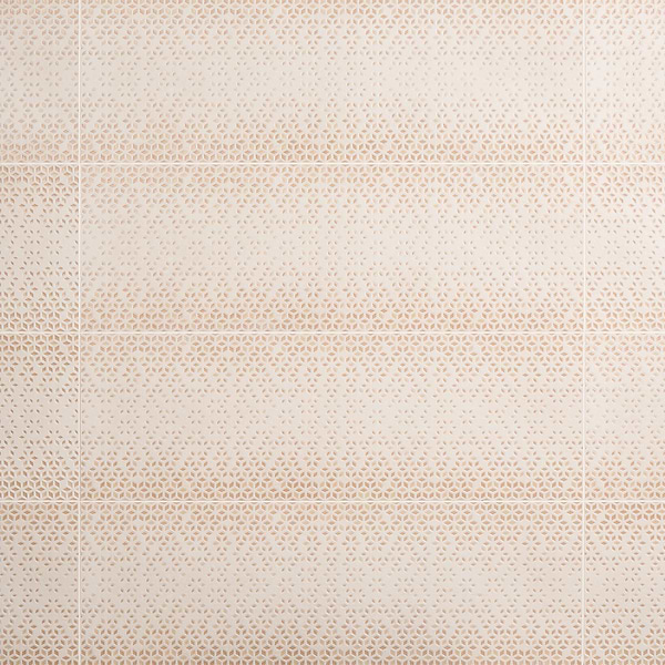 Terramay Flower Terracotta 12x36 Textured Mixed Finish Matte Ceramic Tile