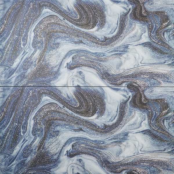 Australis By Paula Purroy Blue Deco 24x48 Artisan Decor Polished Porcelain Tile