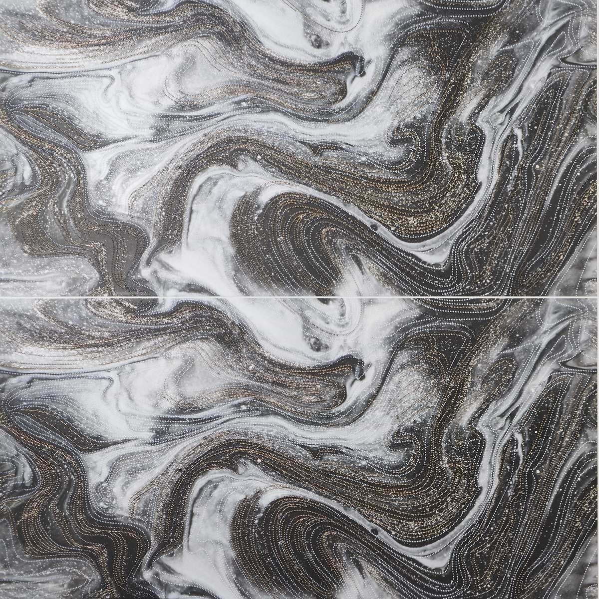 Australis By Paula Purroy White Deco 24x48 Artisan Decor Polished Porcelain Tile