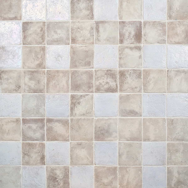 Opera Terracotta by Paula Purroy Perla 6x6 Square Matte and Pearlized Terracotta Tile