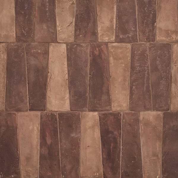 Opera Terracotta by Paula Purroy Canyon 6x18 Trapezoid Matte Terracotta Tile