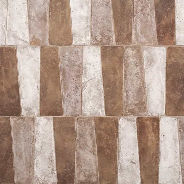 Opera Terracotta by Paula Purroy Dune 6x18 Trapezoid Matte Terracotta Tile