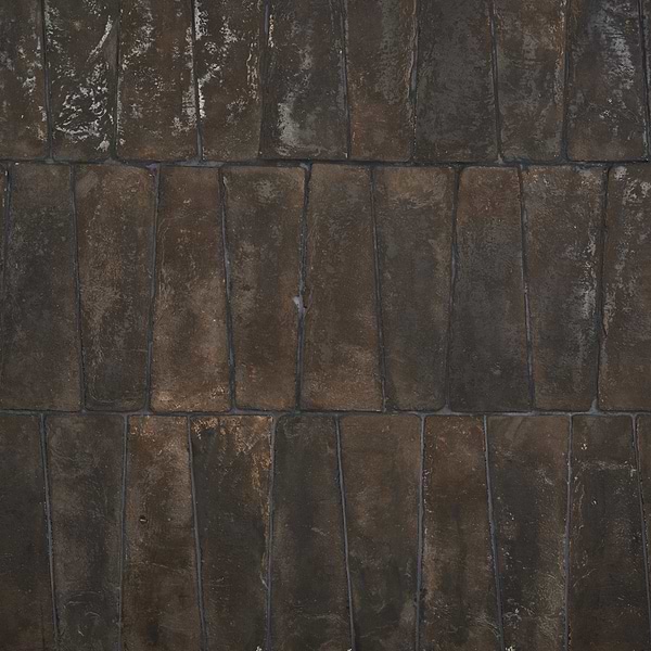 Opera Terracotta by Paula Purroy Volcano 6x18 Trapezoid Matte Terracotta Tile