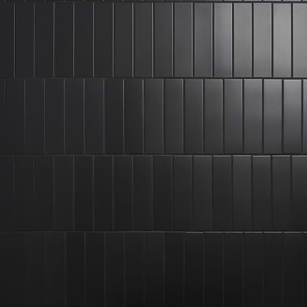 Roller Black 3x11 Matte Porcelain Subway Tile
