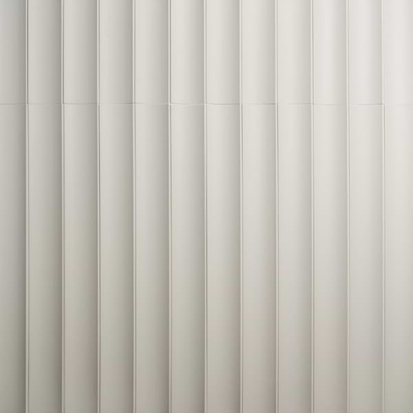 Roller Fluted Column White 4x36 3D Handmade Matte Ceramic Tile
