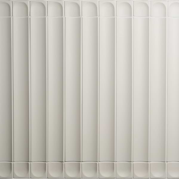 Roller Fluted Column White 4x4 Handmade Matte Ceramic End Piece