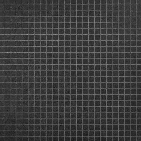 Era Charcoal Black 2x2 Limestone Look Matte Porcelain Mosaic Tile