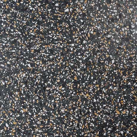 Terrazzo Italy Cava Notte Black 24x24 Honed Marble Tile