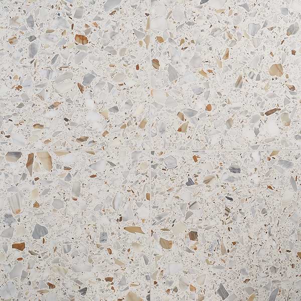 Terrazzo Italy Sacra Calacatta White 24x24 Honed Terrazzo Tile