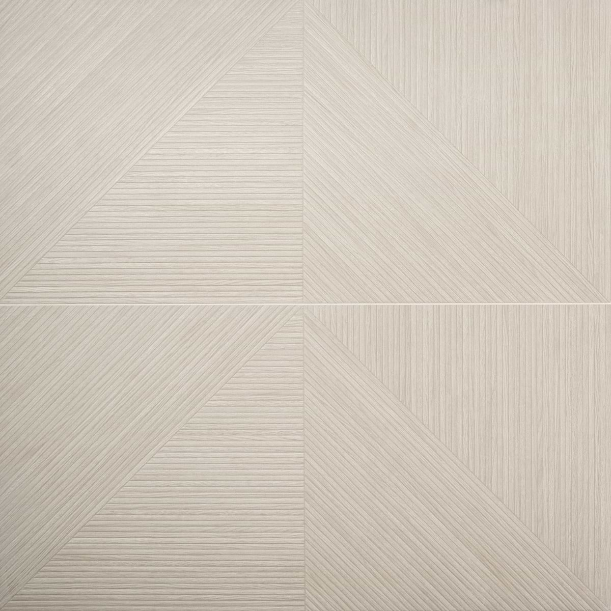 Enso Ash Beige 24x48 Ribbed Matte Fluted Porcelain Wood Look Tile