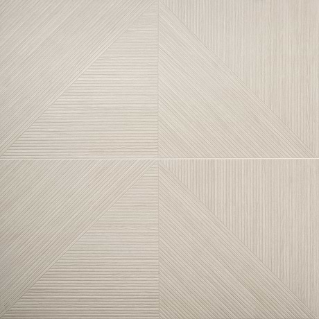 Enso Ash Beige 24x48 Ribbed Matte Fluted Porcelain Wood Look Tile