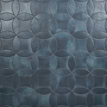 Raval Denim Blue 3x8 Petal and 6x6 Kite Matte Porcelain Tile