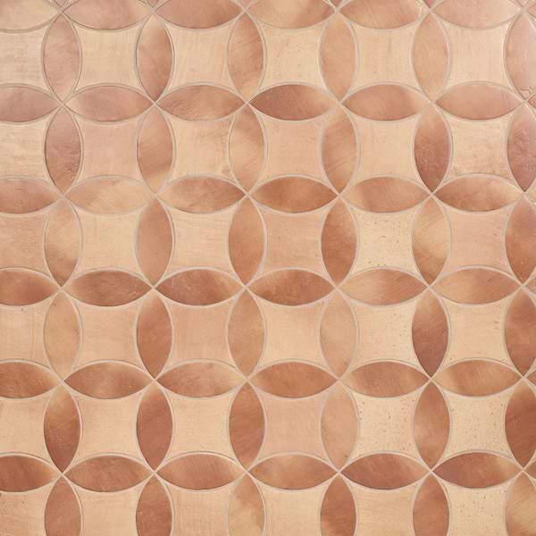 Raval Canyon Terracotta 3x8 Petal and Peach Terracotta 6x6 Kite Matte Porcelain Tile