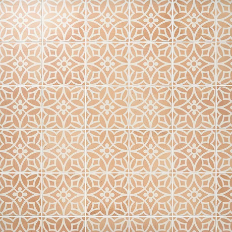 Saltillo Flora Terracotta 9x9 Matte Porcelain Tile