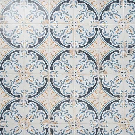 Saltillo Lotus Multicolor 9x9 Matte Porcelain Tile