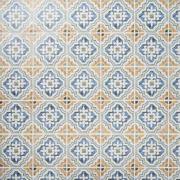 Saltillo Sol Multicolor 9x9 Matte Porcelain Tile