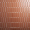 Parry Clay Terracotta Orange 3x8 Fishscale Matte Ceramic Wall Tile
