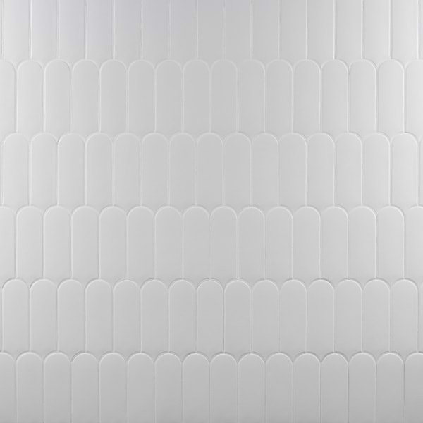 Parry Mist Gray 3x8 Fishscale Matte Ceramic Wall Tile
