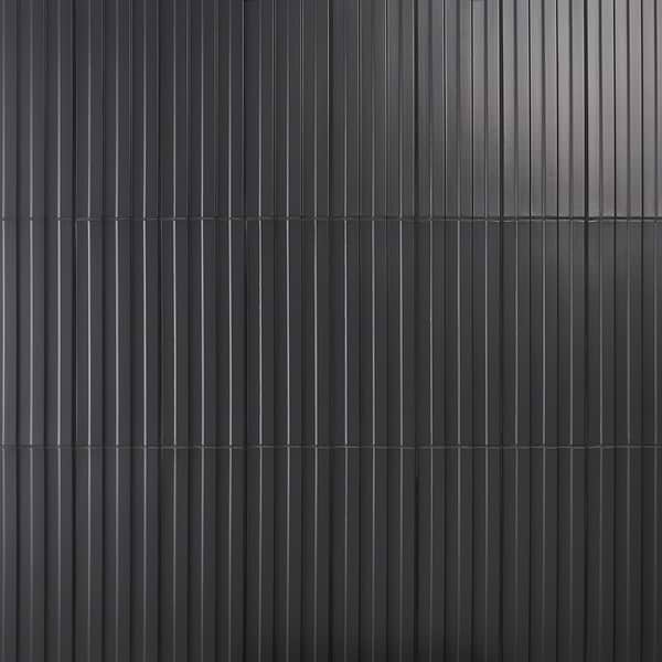 Bariano Black 6x16 Fluted 3D Matte Porcelain Tile