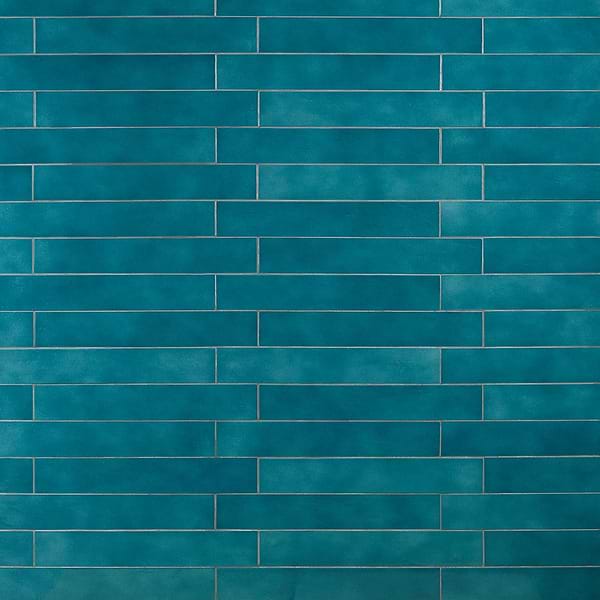 Cavallo Fiji Blue 3x18 Glossy Porcelain Subway Tile