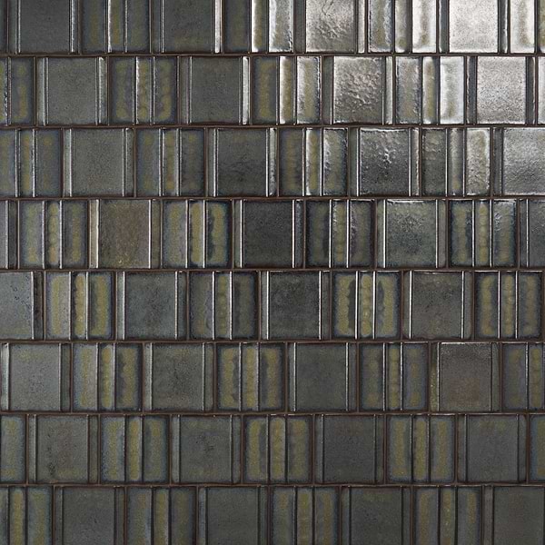 Kinro Garden Green 6x6 3D Metallic Look Matte Porcelain Tile