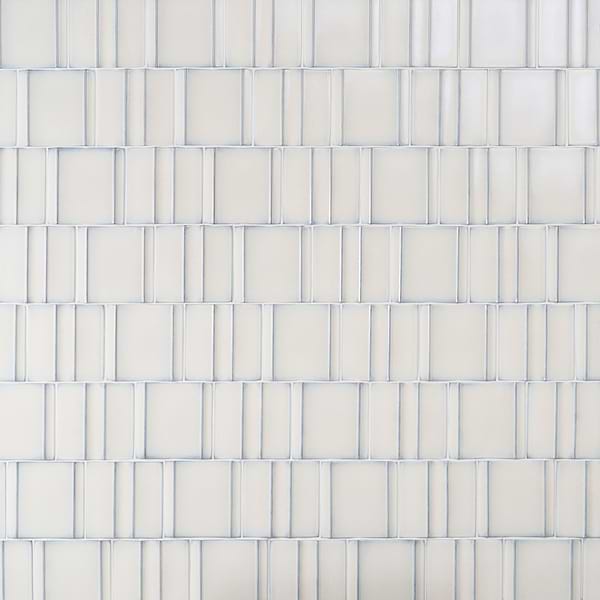 Kinro Snow White 6x6 3D Polished Porcelain Tile