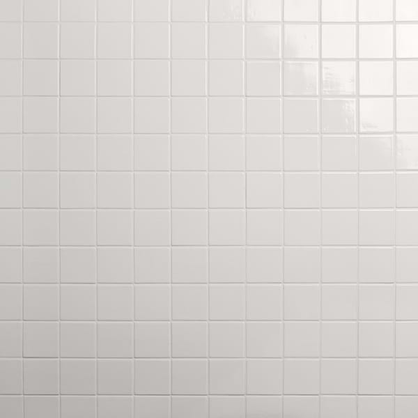 Morocco Blanco White 4x4 Square Glossy Porcelain Tile