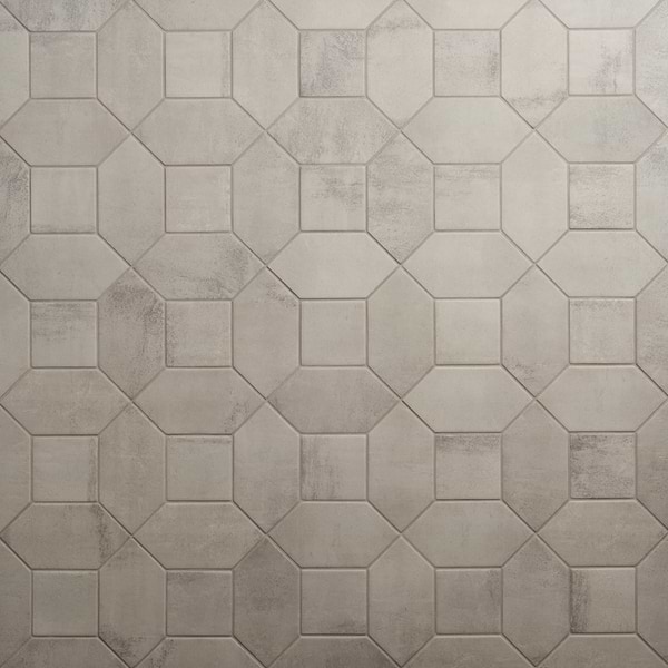 Morocco Dove Gray 4x8 Picket and 4x4 Square Matte Porcelain Tile
