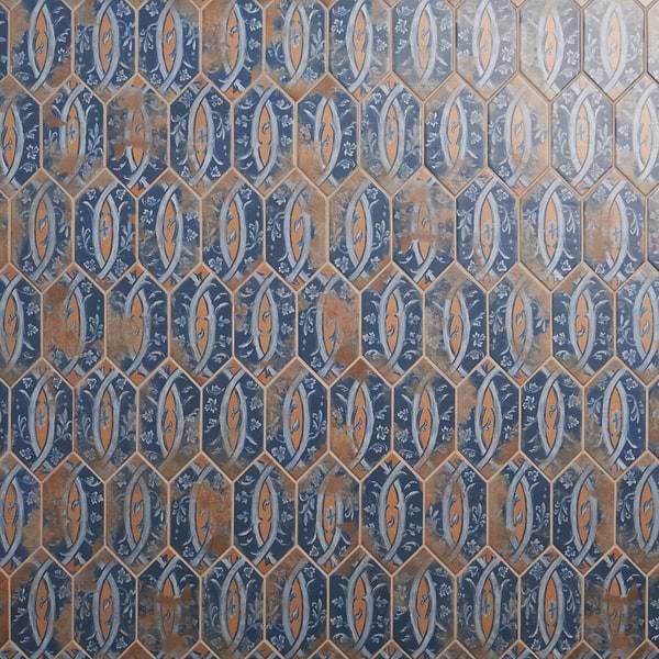 Morocco Medina Multicolor 4x8 Picket Matte Porcelain Tile