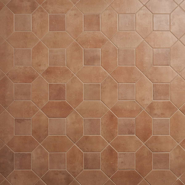 Morocco Terracotta 4x8 Picket and 4x4 Square Matte Porcelain Tile