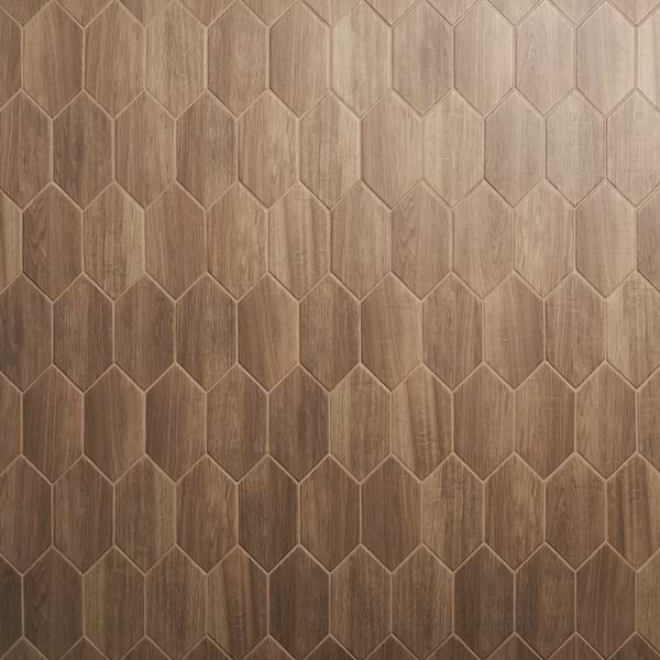 Morocco Willow Brown 4x8 Picket Matte Porcelain Tile