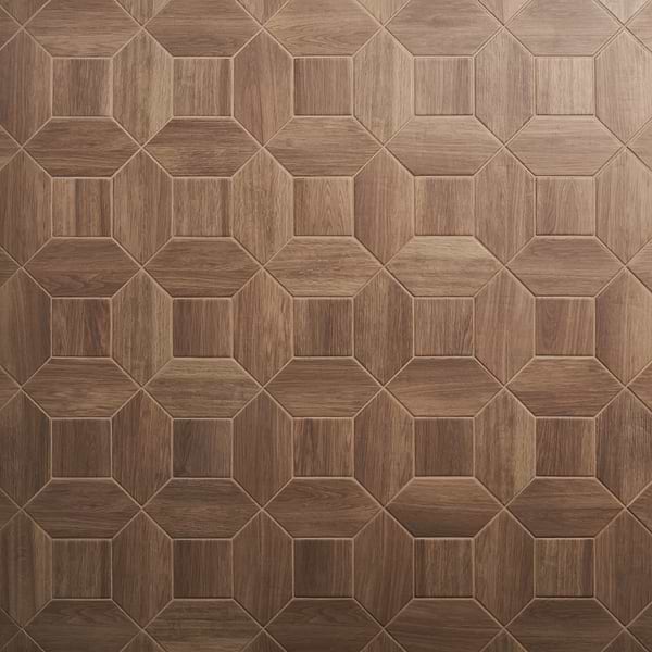 Morocco Willow Brown 4x8 Picket and 4x4 Square Matte Porcelain Tile