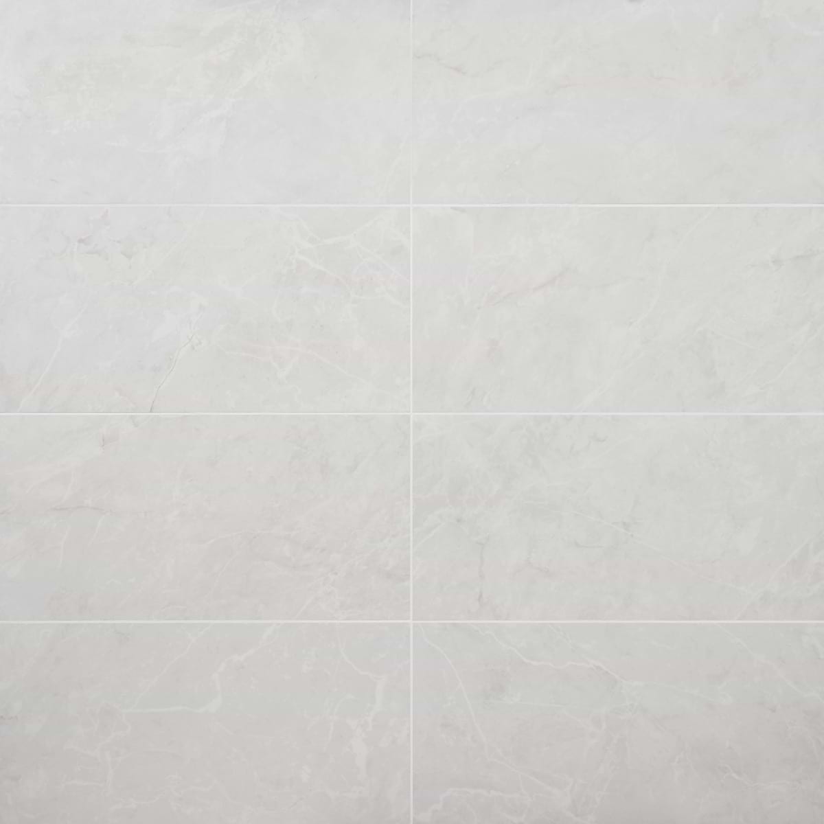 Boscato Cream White 12x24 Marble Look Matte Porcelain Tile