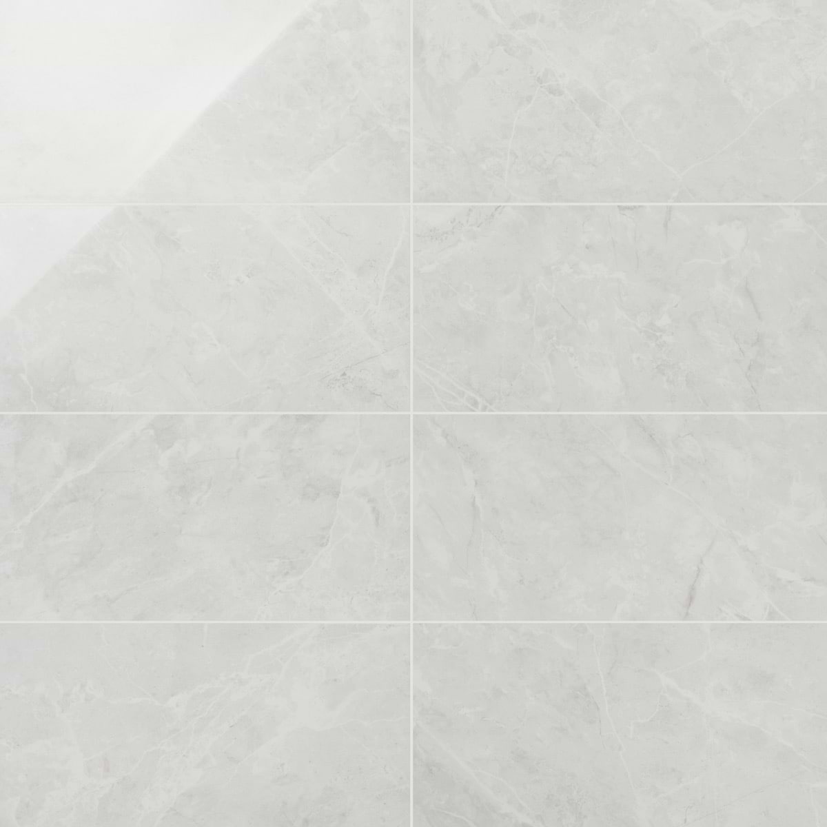 Boscato Cream White 12x24 Marble Look Polished Porcelain Tile