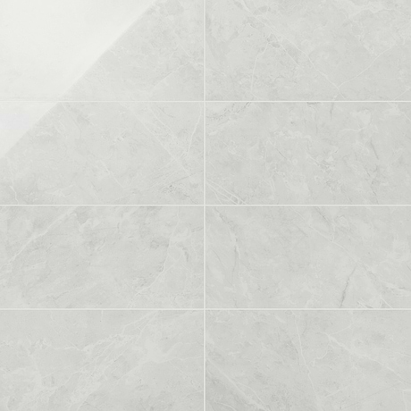 Boscato Cream White 12x24 Marble Look Polished Porcelain Tile