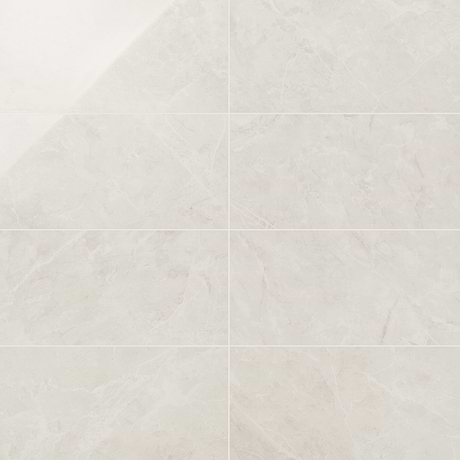 Boscato Cream White 12x24 Marble Look Polished Porcelain Tile