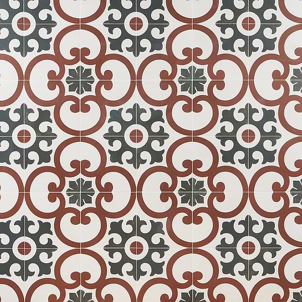 Lapaz Dahlia Red 9x9 Matte Porcelain Tile
