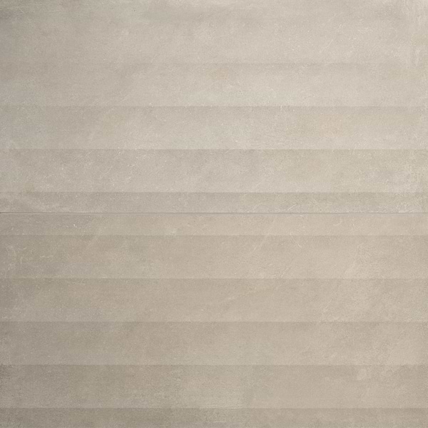 Lucreto Waves Gray 24x48 3D Concrete Look Matte Porcelain Tile