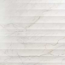 Lumar Waves Apuano Oro White 24x48 3D Marble Look Matte Porcelain Tile
