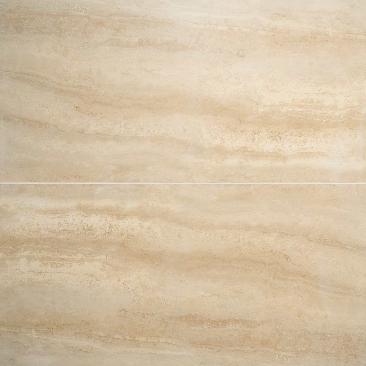 Lumar Travertino Crema Beige 24x48 Travertine Look Matte Porcelain Tile