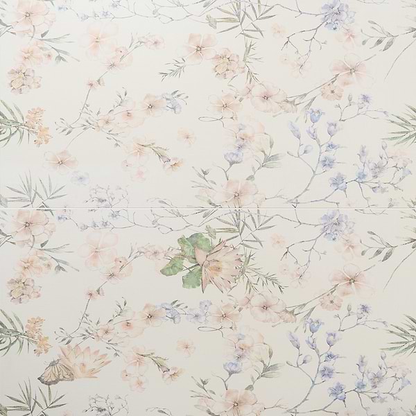 Wakana Spring White 24x48 Artisan Decor Matte Porcelain Tile