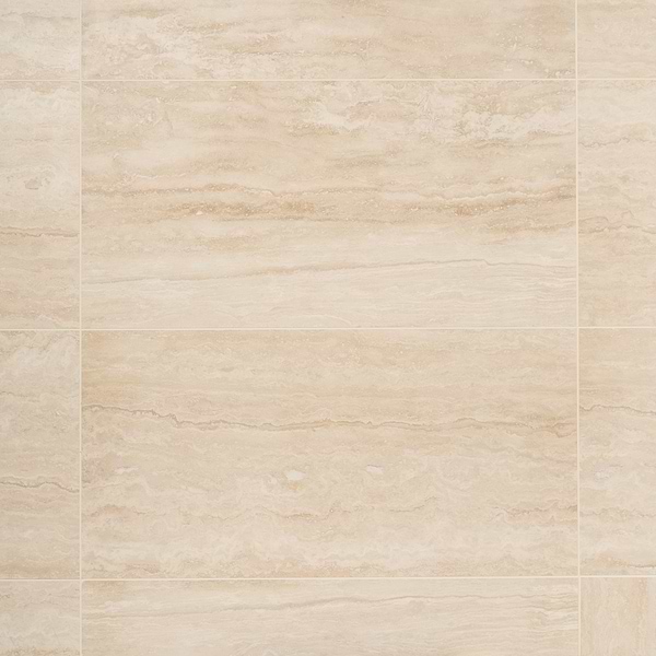 Ivory Travertine Premium 18x36 Vein Cut Filled Honed Tile