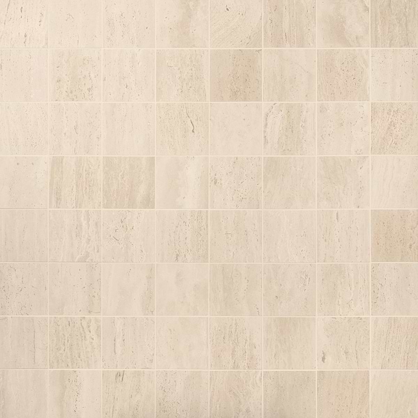 Ivory Travertine Premium 6x6 Vein Cut Filled Honed Tile