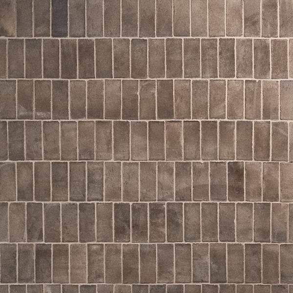 Terra Villa Gray 2x6 Matte Presealed Genuine Terracotta Tile