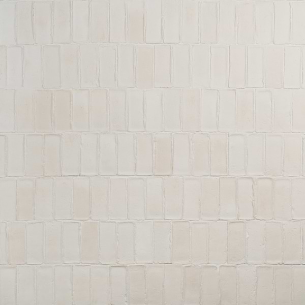 Terra Villa White 2x6 Matte Presealed Genuine Terracotta Tile