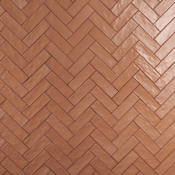 Montauk Terracotta 2x8 Mixed Finish Ceramic Subway Tile