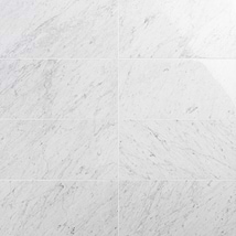 Bianco Carrara Premium "C" 12x24 Polished Marble Tile