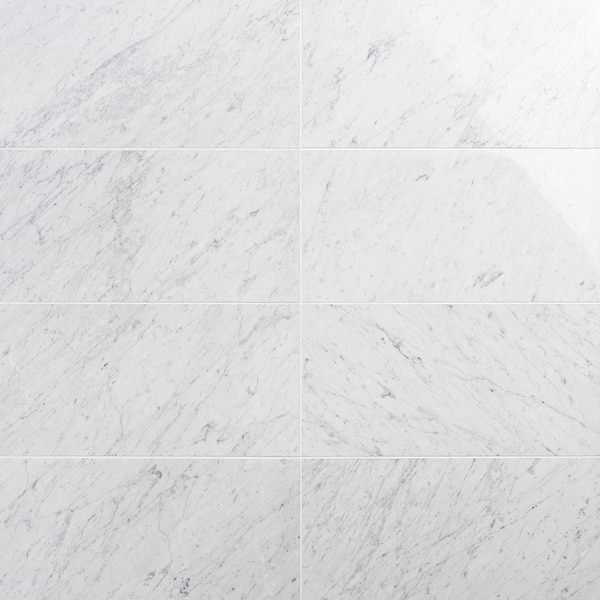Carrara 12X24 Polished Marble Tile
