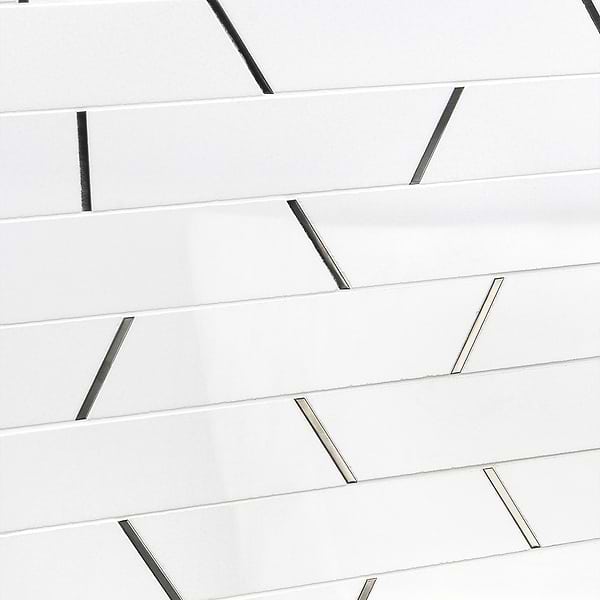 Matrix Trapezoid Porclain and Steel Tile
